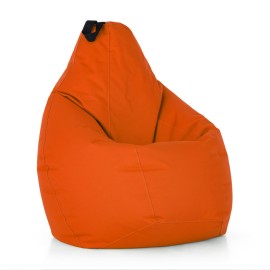 10 sedacích vaků Hruška - oranžová