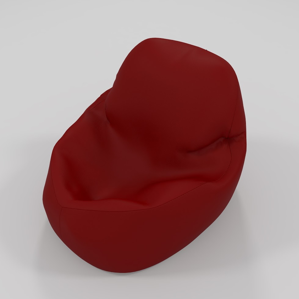 3D model sedacího vaku