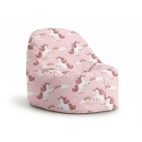 Dvouvrstvý sedací vak Klííídek s jednorožcem