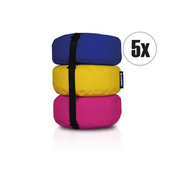 5 sedacích vaků Triburet v mixu barev